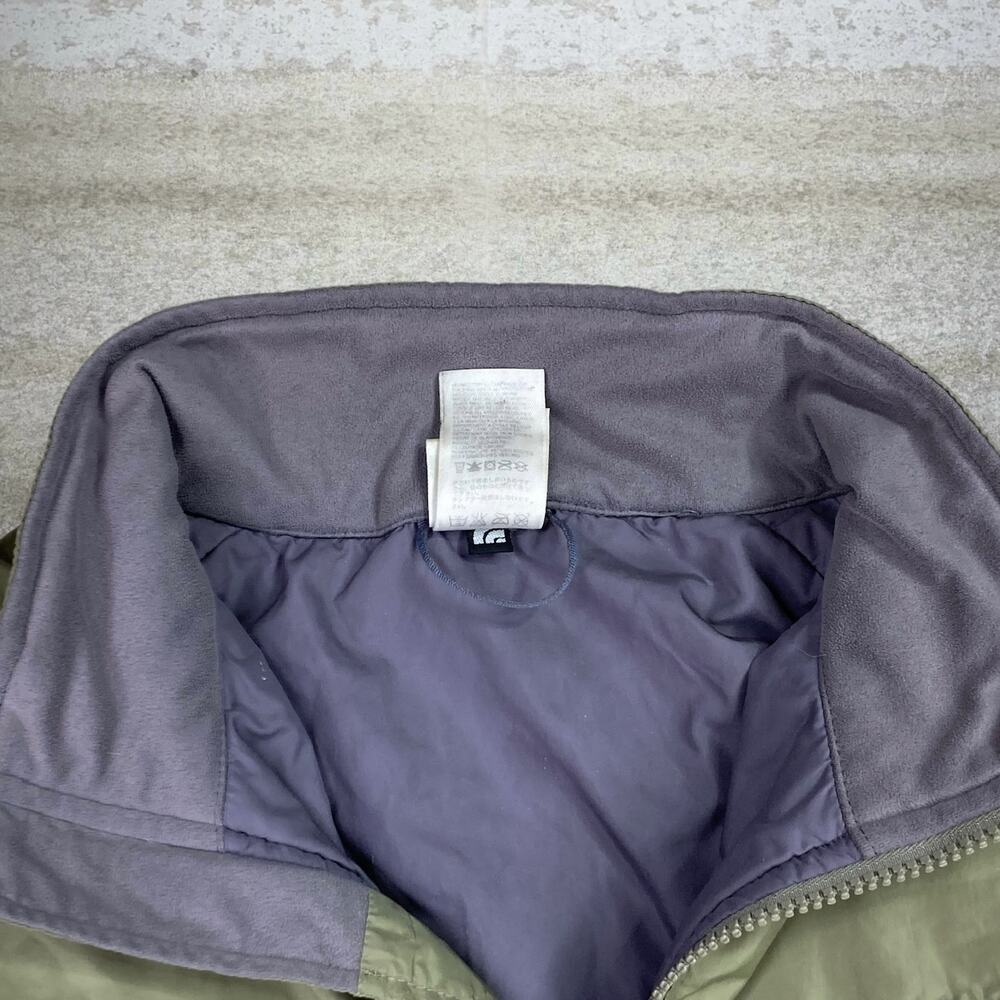 Vintage Y2K The North Face Puffer Jacket Mens L Green Grey Insulated Polyester - Picture 5 of 13